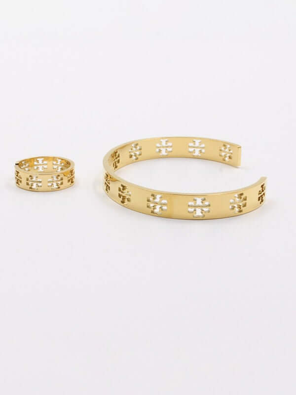 اسوارة وخاتم توري بورش فلات لوقو اسواره tory burch