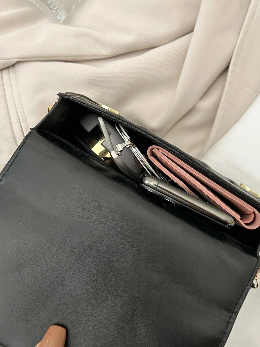 حقيبة مربعات مطرز اسود صغير شنط وحقائب شنط