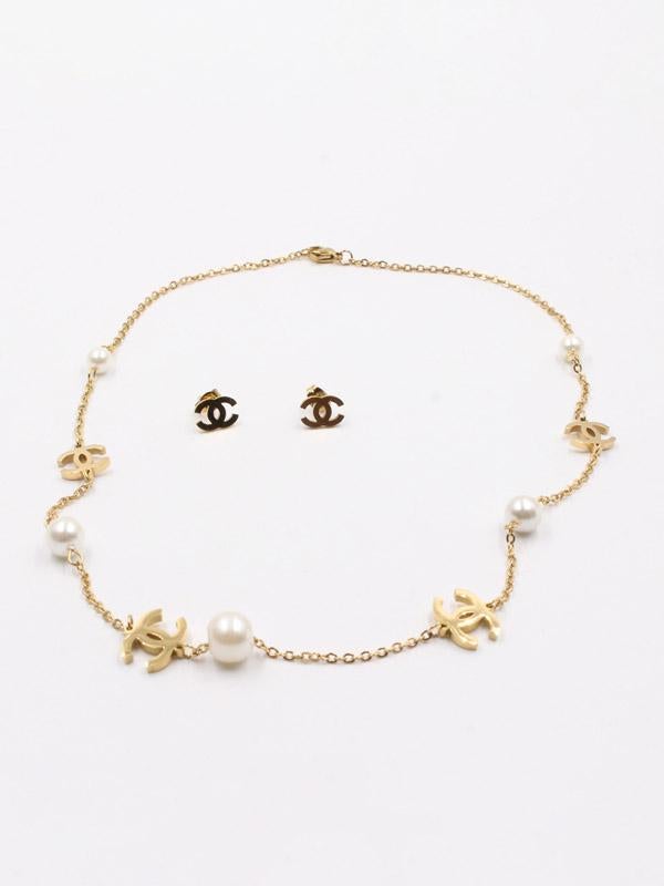 طقم عقد شانيل لولو اطقم chanel