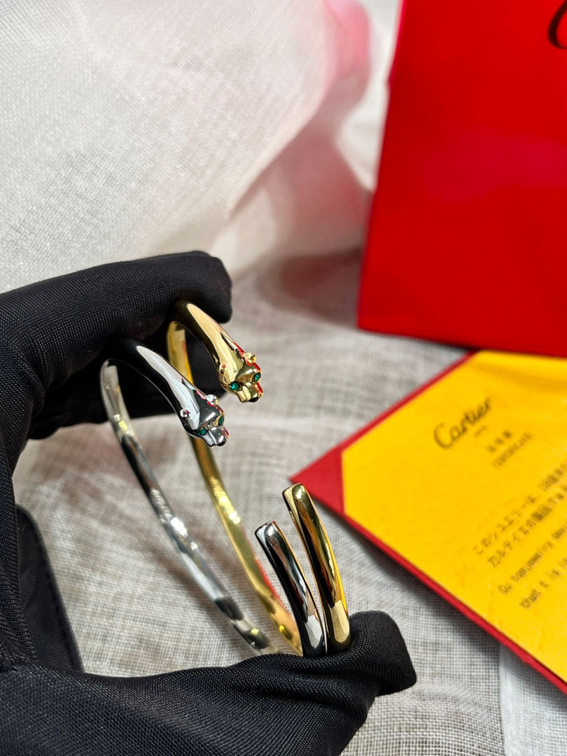 اساور كارتير بانقل اوبن سايز كبير اسواره CARTIER فضي