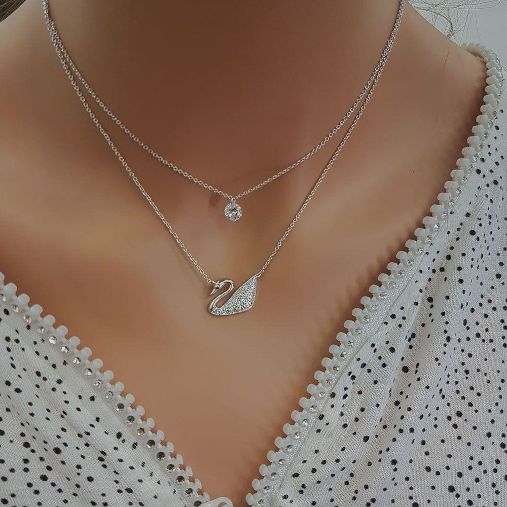 سلسال وزه دورين مرصع زركون سلسال Jewel