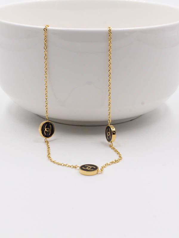 خلخال شانيل اسود خلاخل chanel