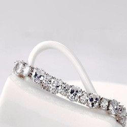 اسواره فصوص زركون بيضاويه الشكل اسواره متوفر 1 لون