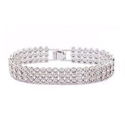 اسواره ثري لاينز زركون اسواره متوفر 1 لون فضي