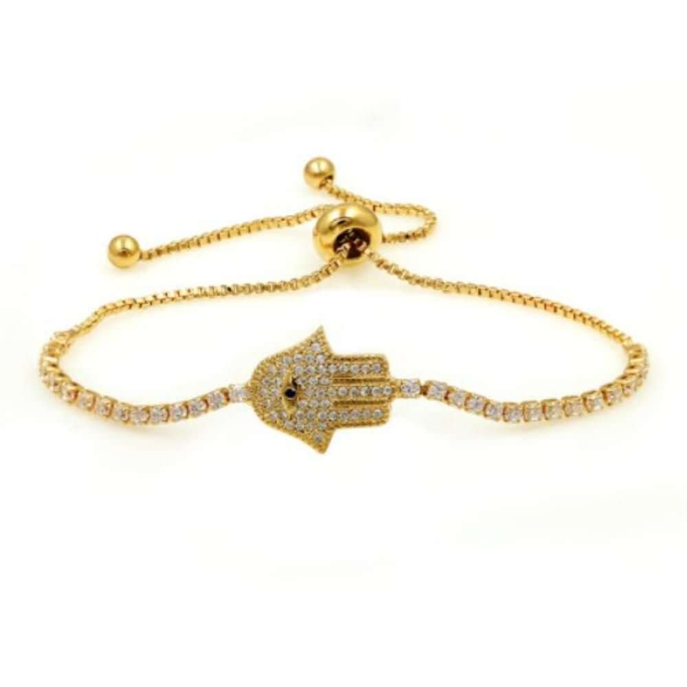 اسواره كف زركون اسواره متوفر 2 لون ذهبي