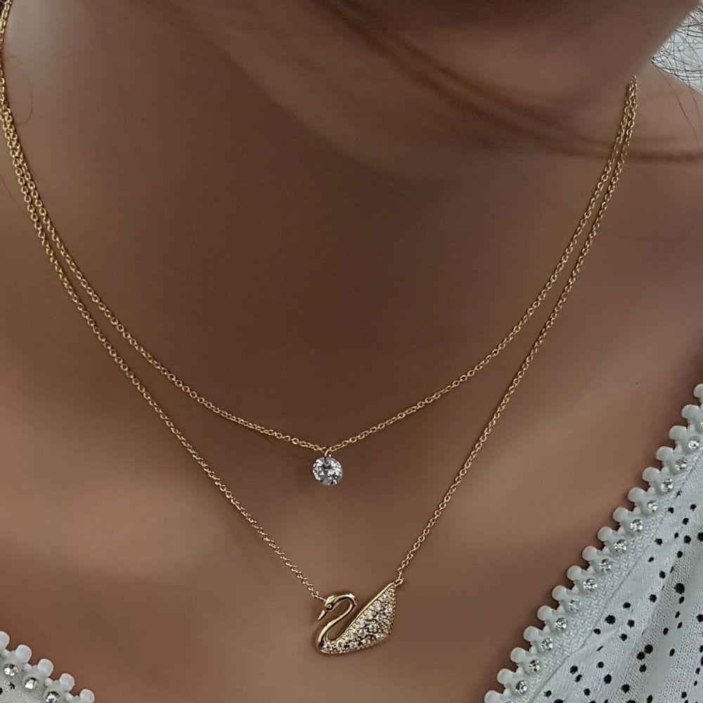 سلسال وزه دورين مرصع زركون سلسال Jewel