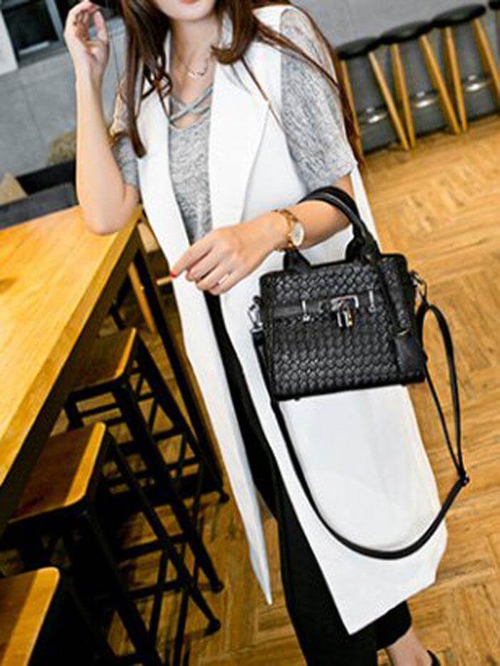 حقيبة يد بحزامين شنط وحقائب متوفر 3 لون