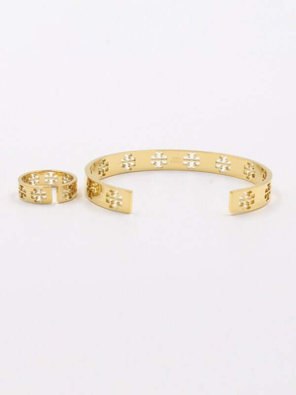 اسوارة وخاتم توري بورش فلات لوقو اسواره tory burch