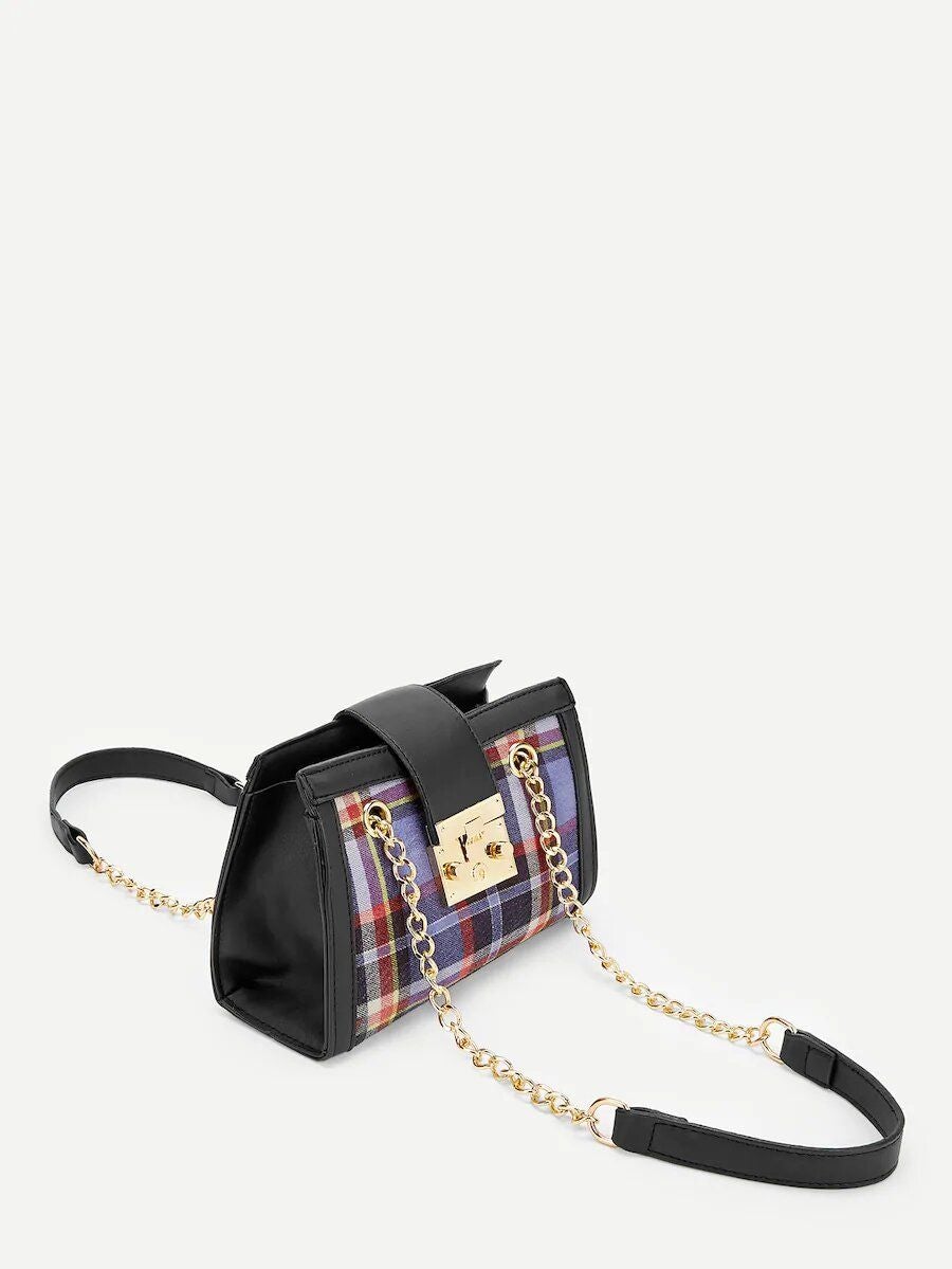 شنطة كاروهات صغيره شنط وحقائب متوفر 1 لون