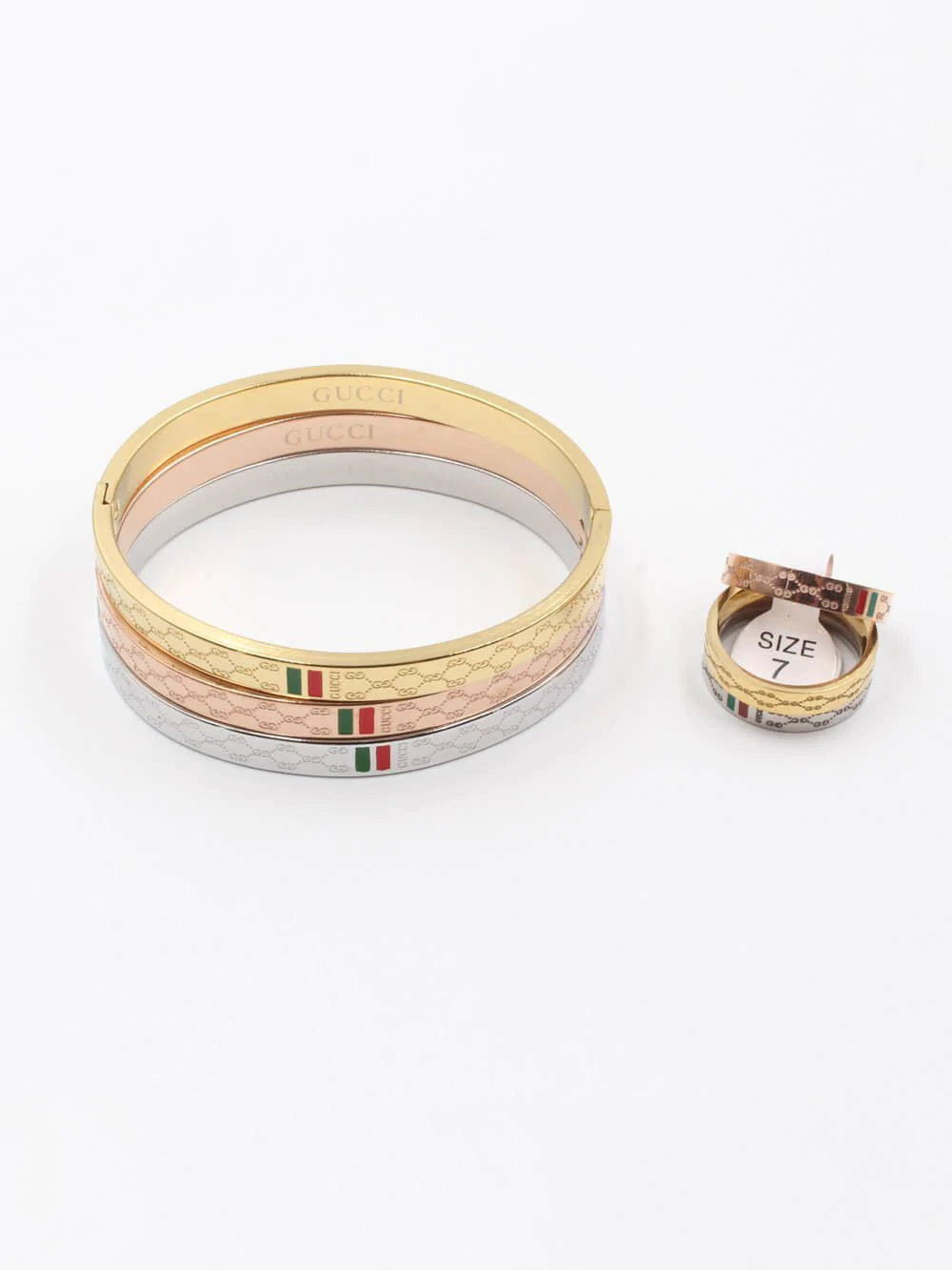 اساور قوتشي وخواتمها بيضاوي اسواره gucci
