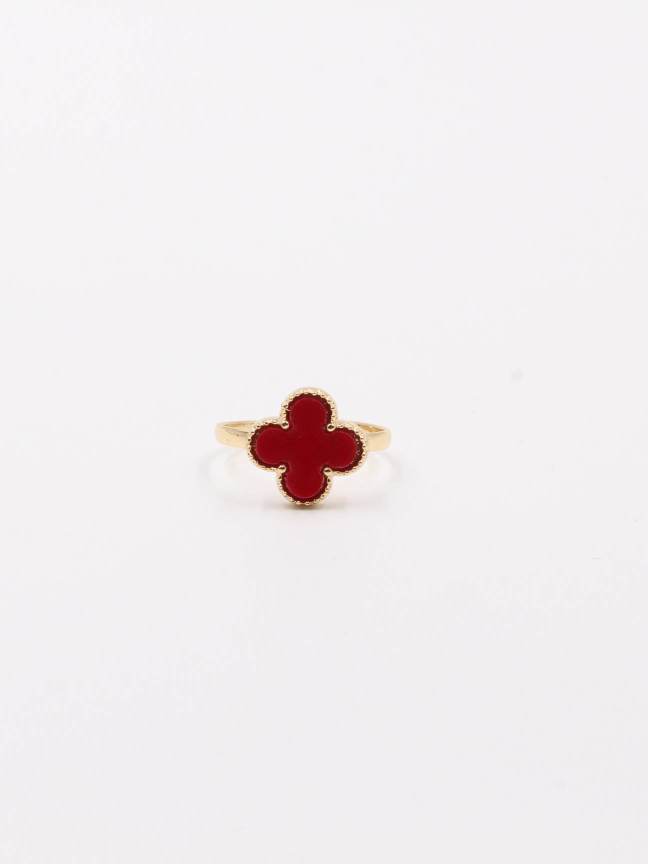 خاتم فان كليف ورده صغير خواتم van cleef احمر