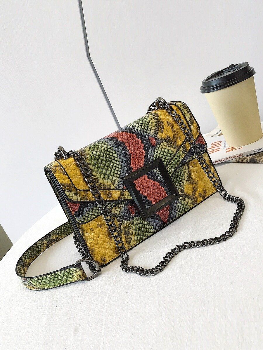 شنطة جلد تمساح ملونه شنط وحقائب شنط