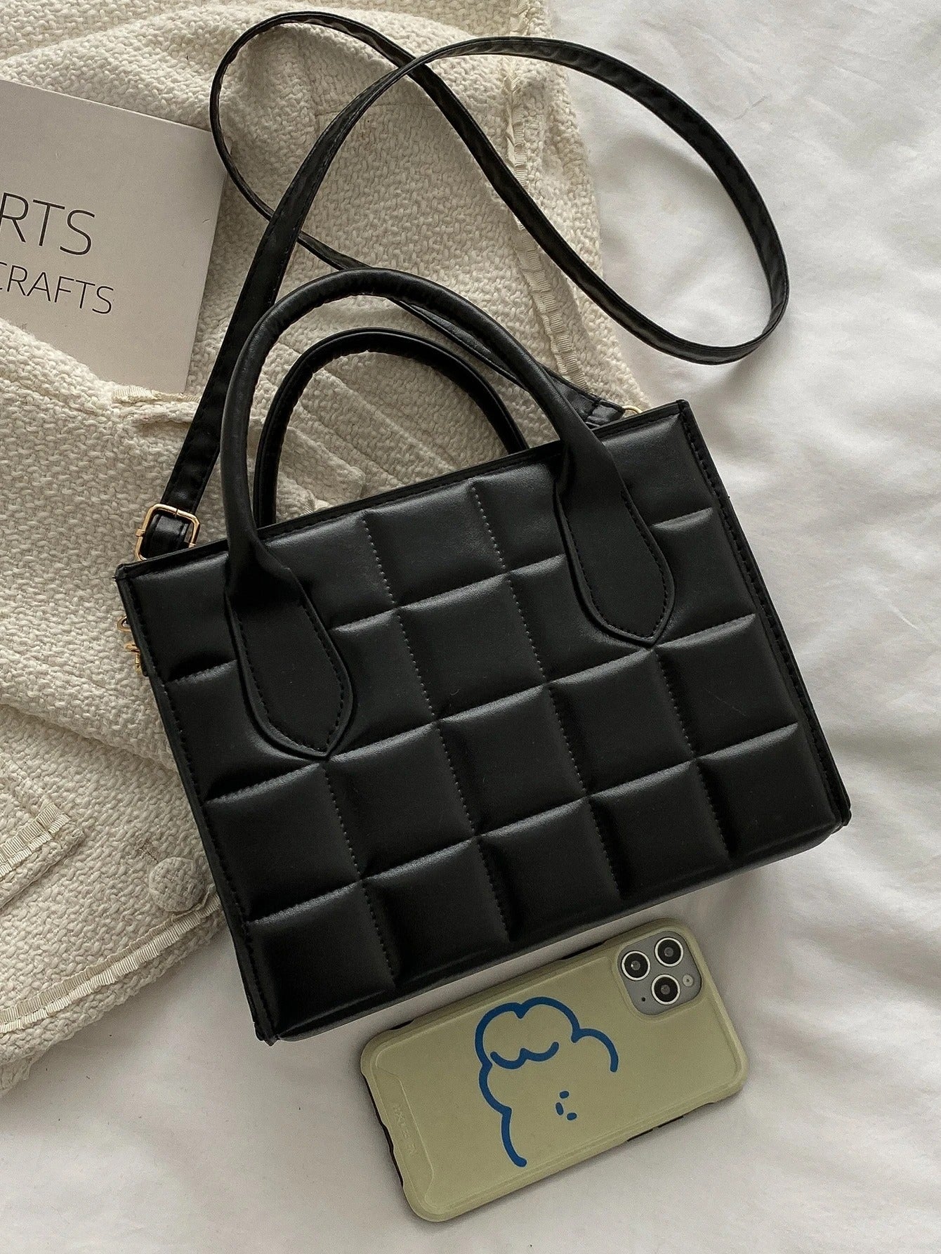 حقيبة مربعة اسود شنط وحقائب شنط