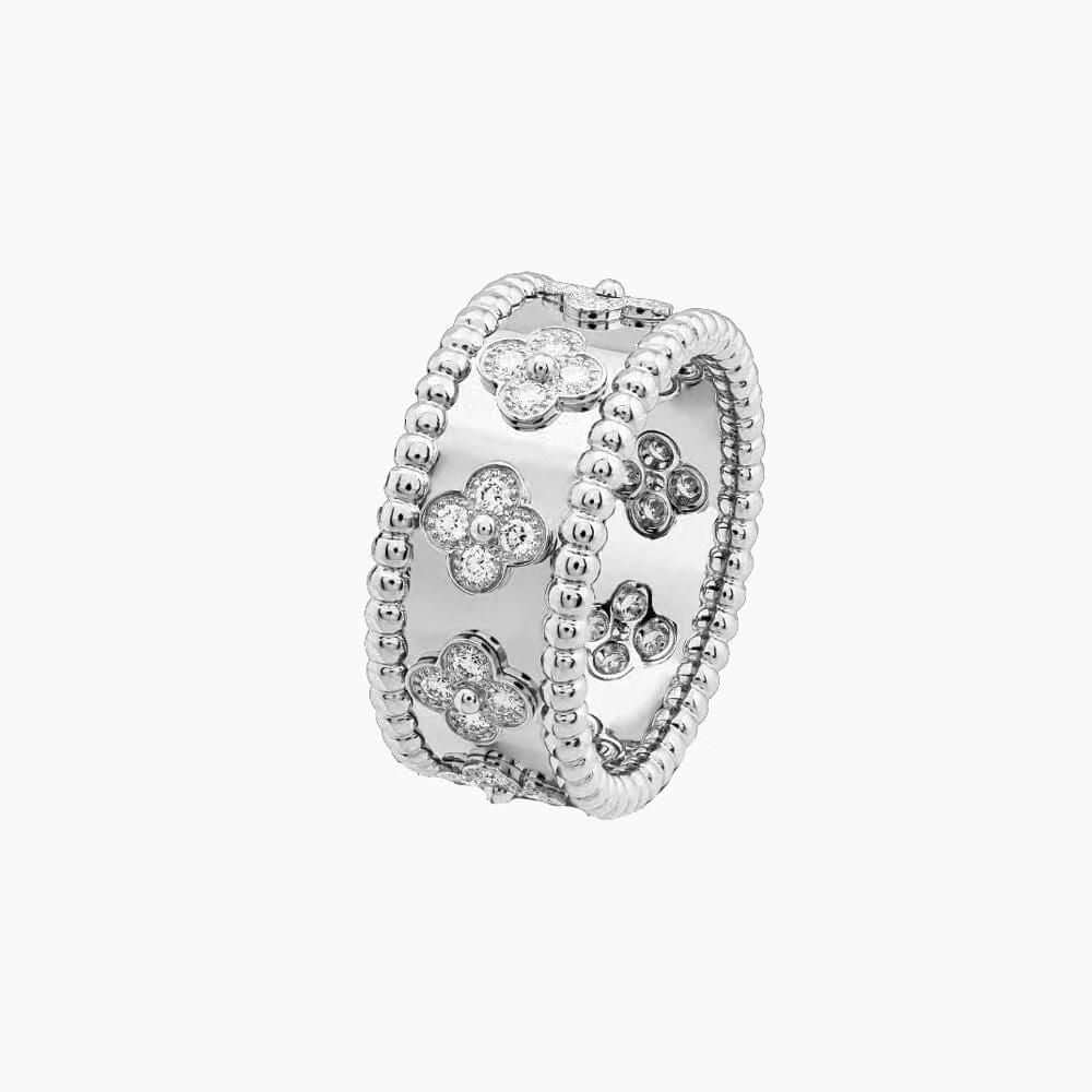 خاتم فان كليف زركون خواتم van cleef فضي 16