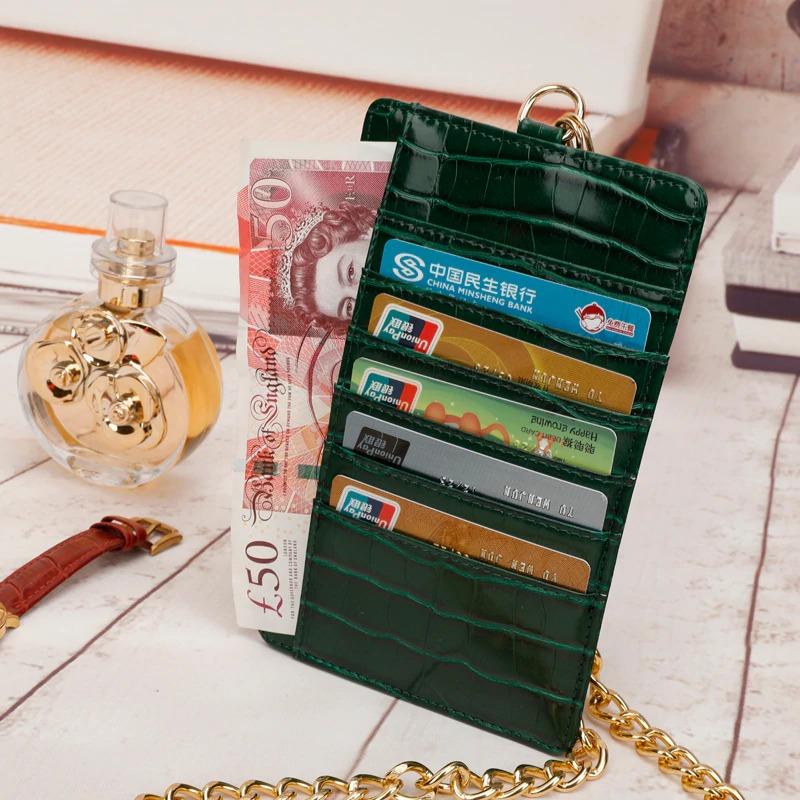 محفظة جوال وكروت جلد التمساح محافظ بوك زيتي