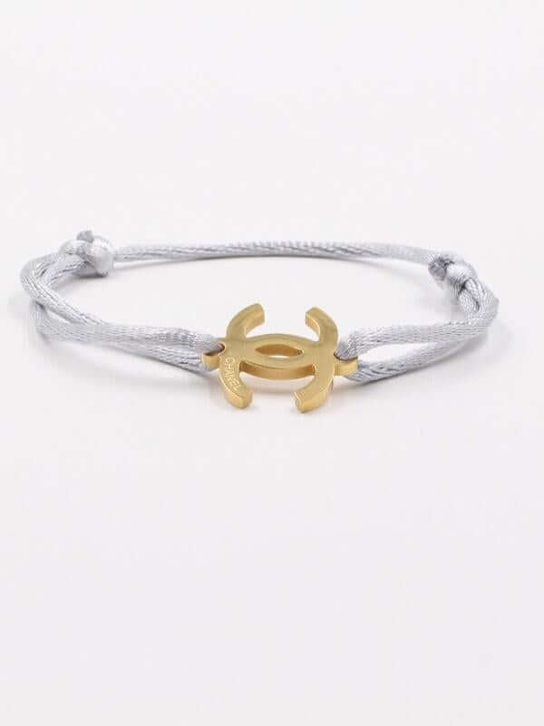 اسواره شانيل خيط اسواره chanel رمادي ذهبي