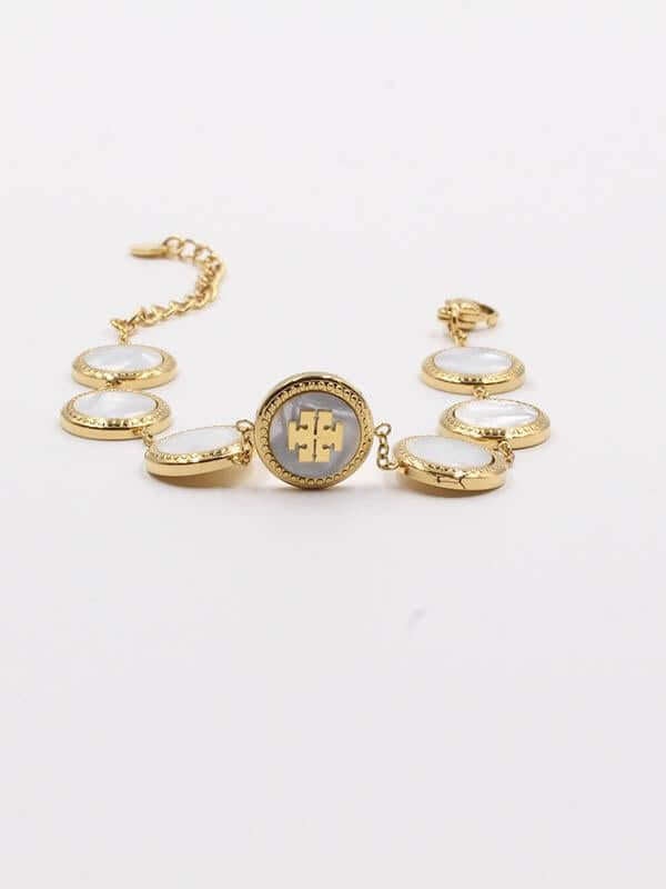 اسوارة توري بورش ملونه اسواره tory burch ابيض