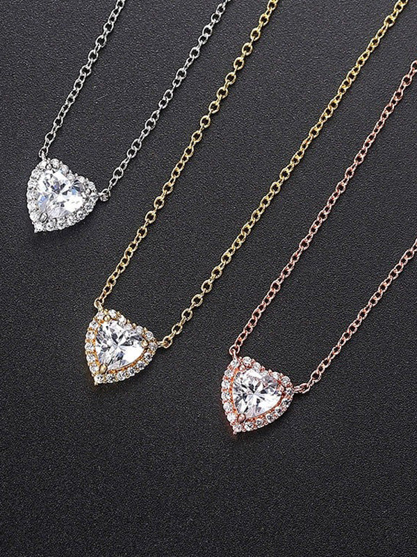 سلسال قلب زركون ناعم سلسال jewel