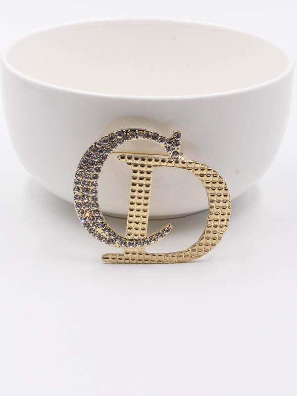 بروش ديور ميتال وكريستال بروش dior