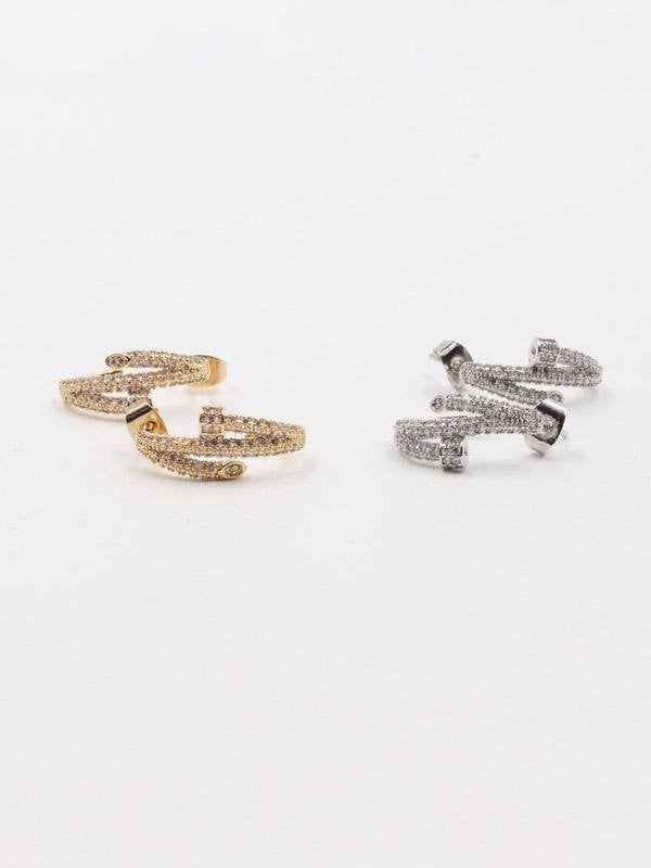 حلق كارتير مسمار زركون حلق CARTIER