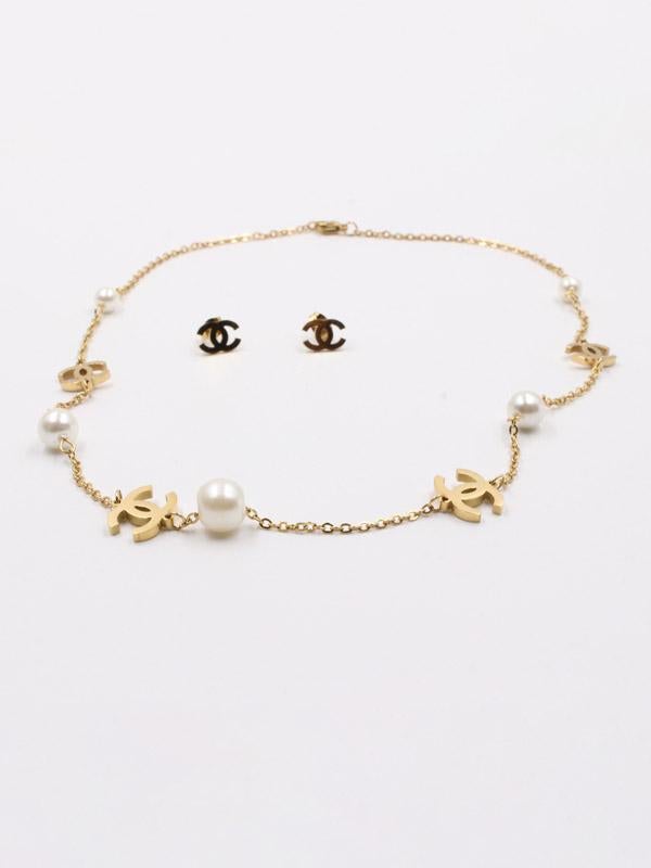 طقم عقد شانيل لولو اطقم chanel