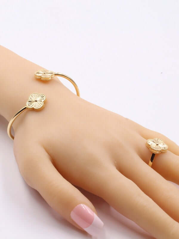 اسواره وخاتم فان كليف قولد ون فلاور اسواره van cleef