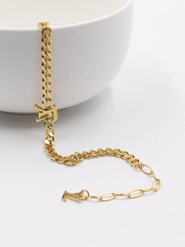 اسوارة ال في ناعمة ذهبي اسواره louis vuitton