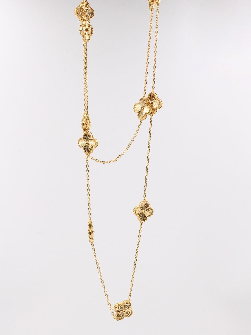 سلسال فان كليف طويل سلسال van cleef ذهبي