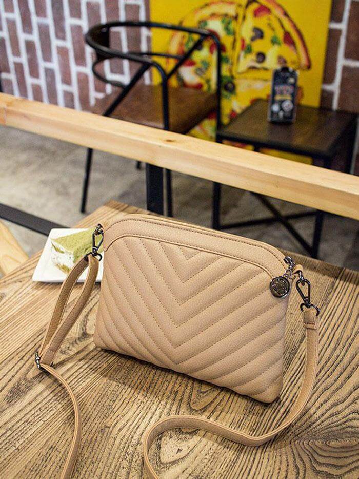 حقيبة يد مضلعة شنط وحقائب متوفر 4 لون كموني