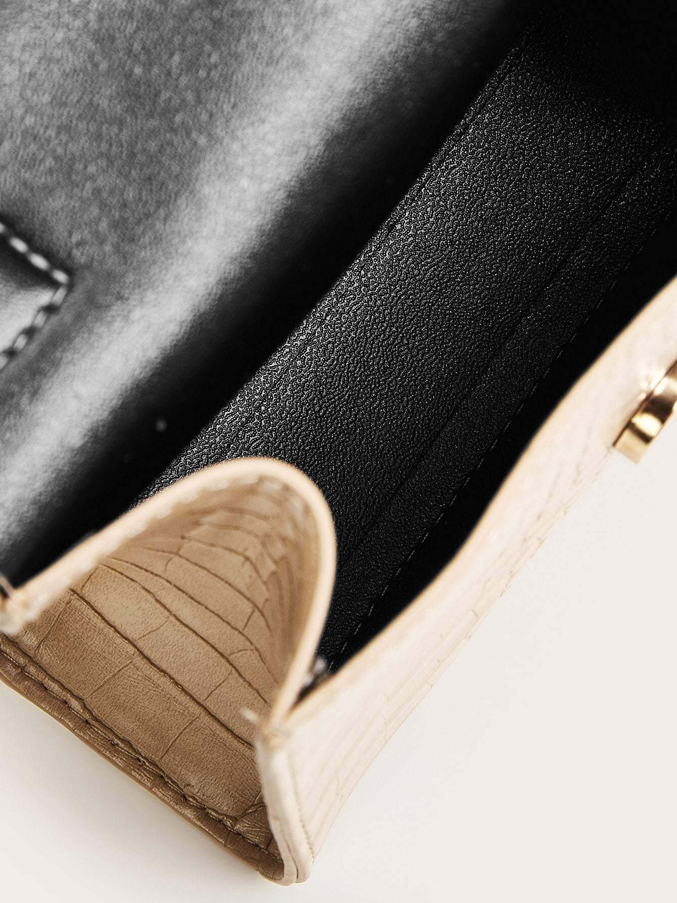 حقيبة كتف بنقشة جلد تمساح شنط وحقائب شنط