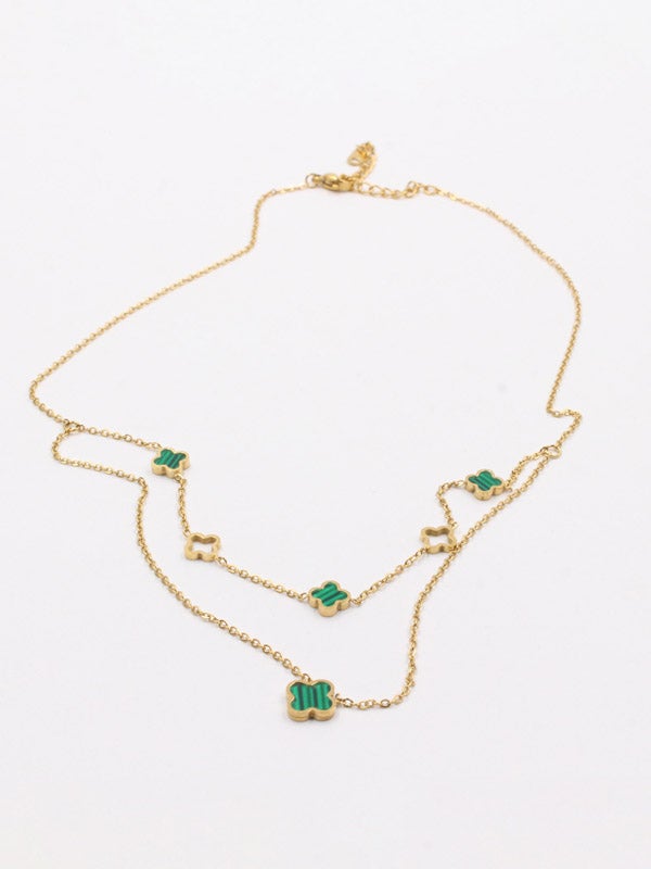 سلسال فان كليف ملون دورين سلسال van cleef اخضر