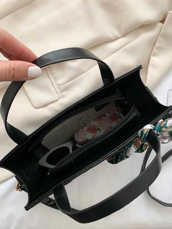 حقيبة يد مع وشاح شنط وحقائب شنط