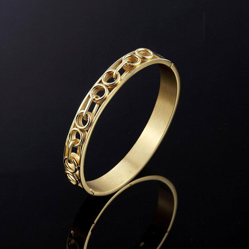 اسواره كارتير بانقل ستنلس اسواره متوفر 1 لون ذهبي