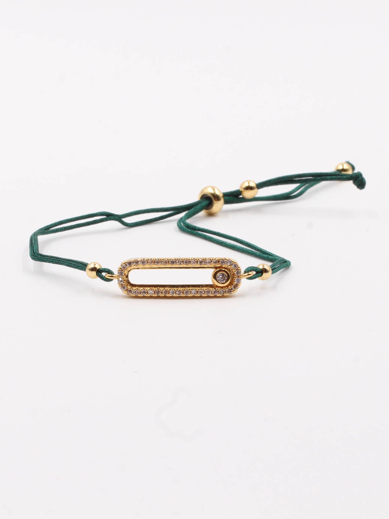 اساور ميسيكا خيط زركون messika اخضر ذهبي