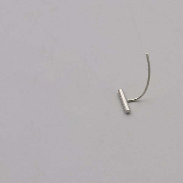 حلق باندي فرده واحده حلق متوفر 1 لون فضي