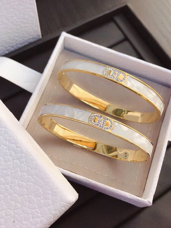 اسوارة ديور شيل زركون اسواره dior ذهبي