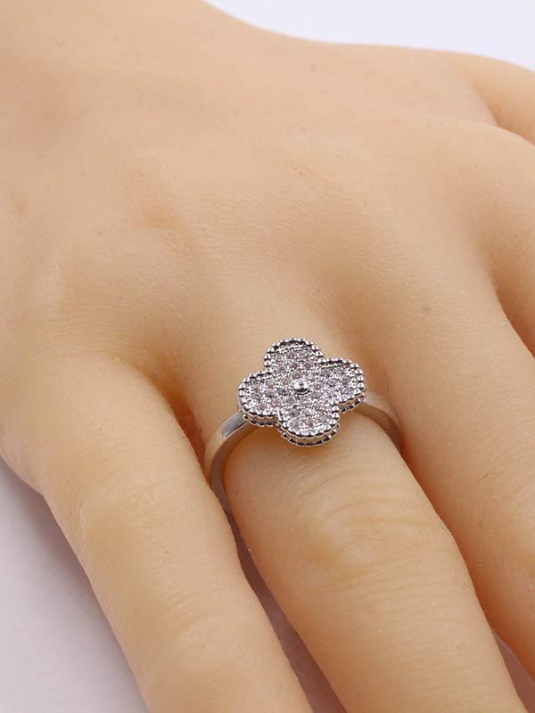 خاتم فان كليف ورده زركون خواتم van cleef