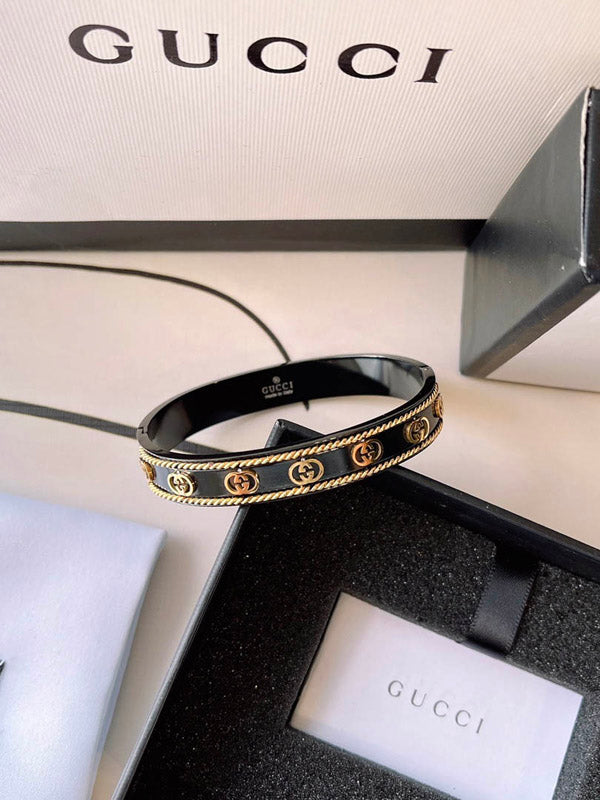اسوارة قوتشي بلاك ادشن لوقو اسواره gucci