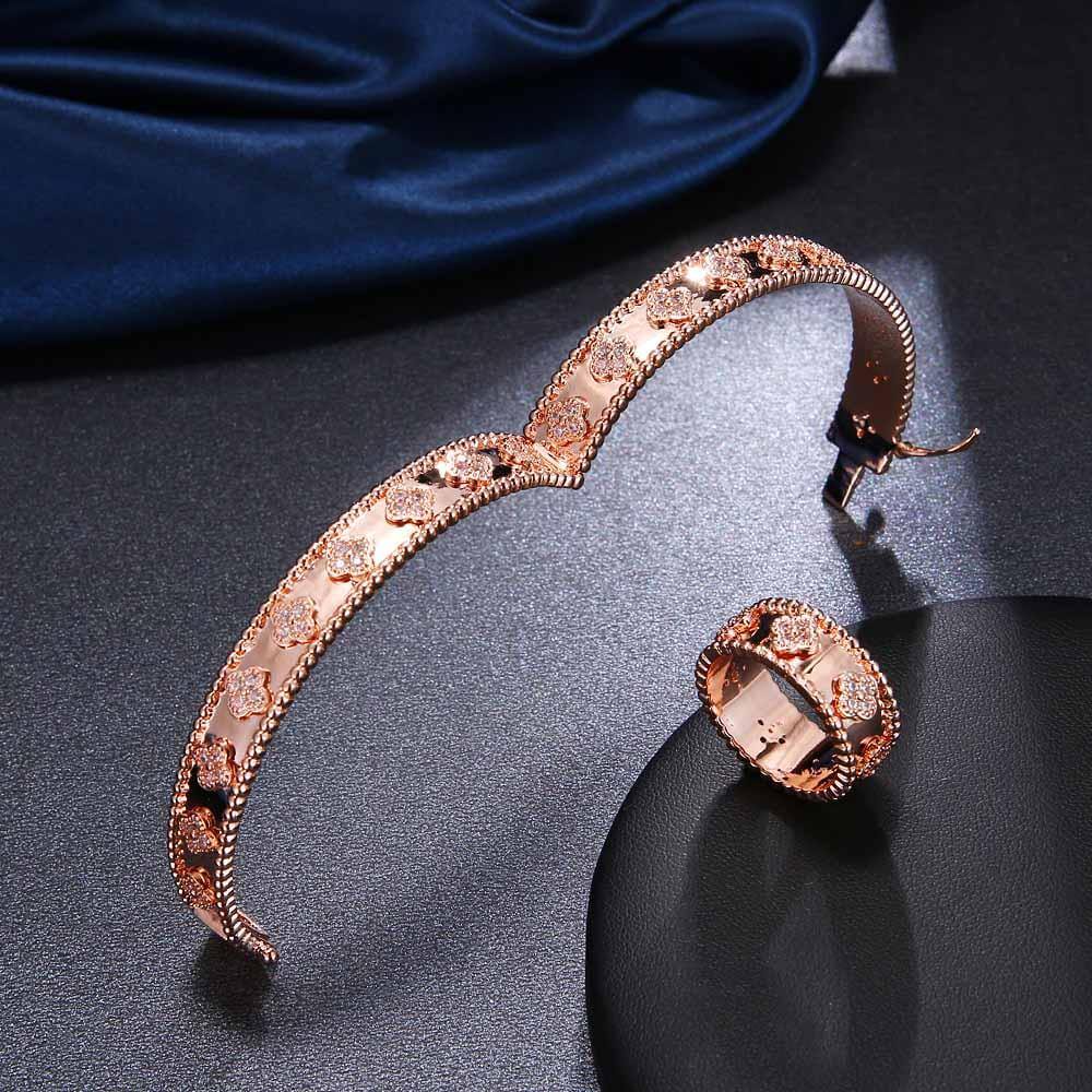 اسواره فان كليف مع خاتم زركون اسواره van cleef