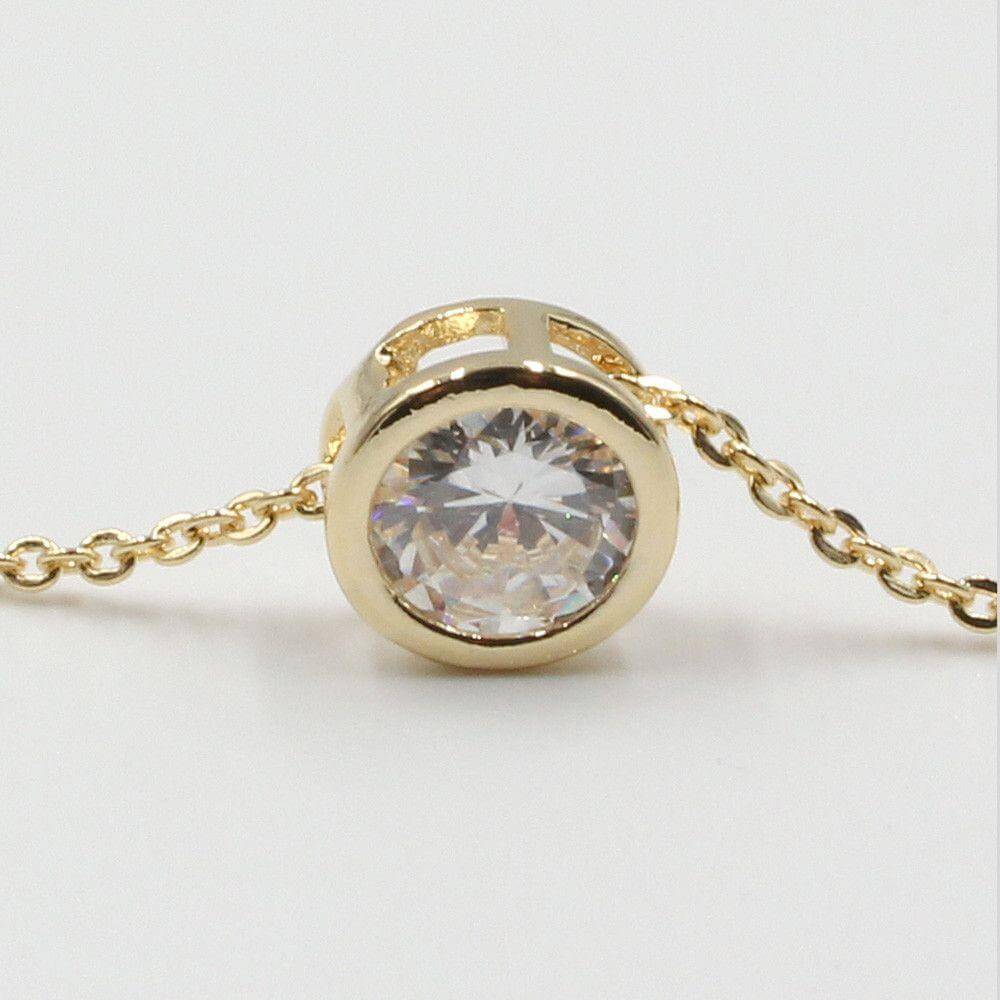 سلسال فص زركون سوليتير سلسال متوفر 2 لون