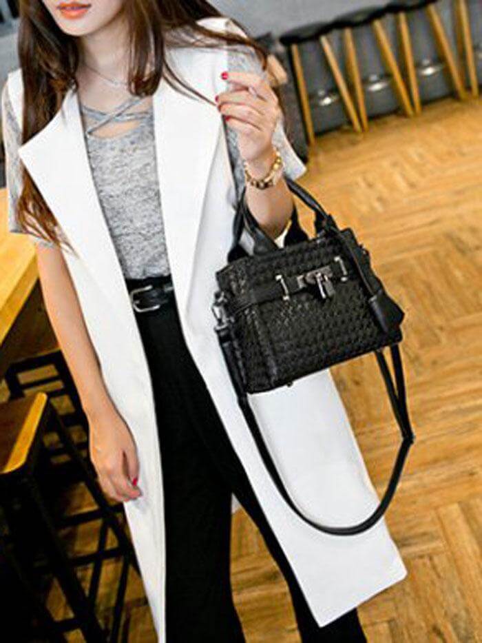 حقيبة يد بحزامين شنط وحقائب متوفر 3 لون