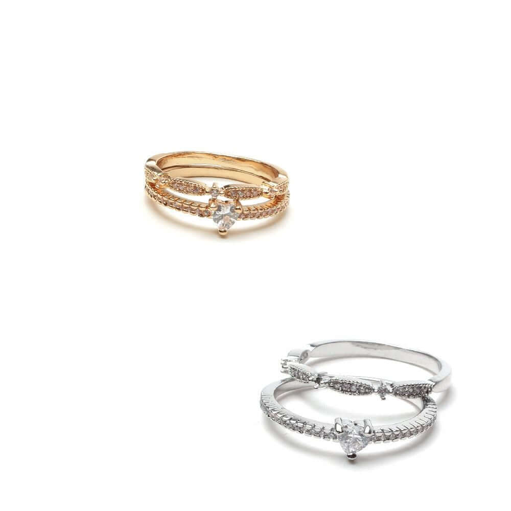 خواتم توينز زركون خواتم متوفر 2 لون