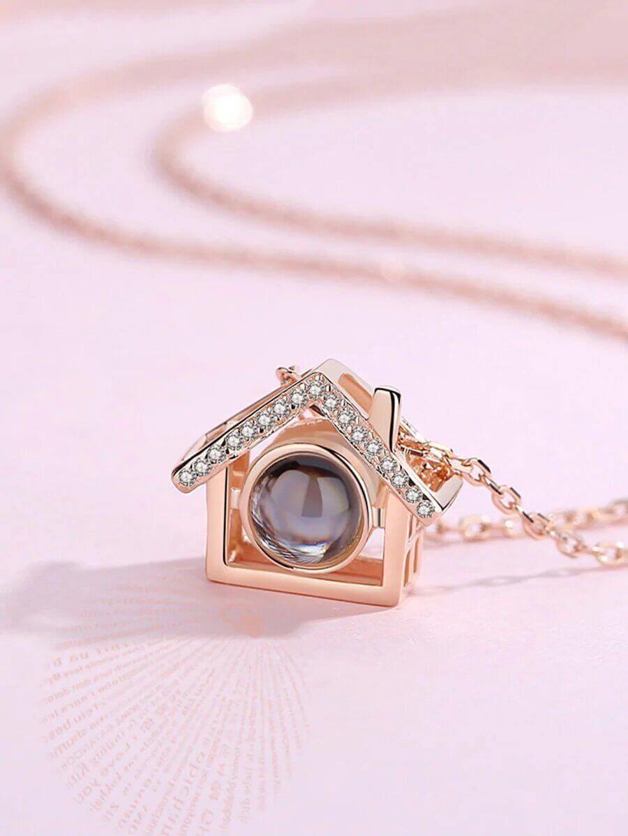 سلسال احبك بمائة لغه بيت سلسال متوفر 2 لون نحاسي