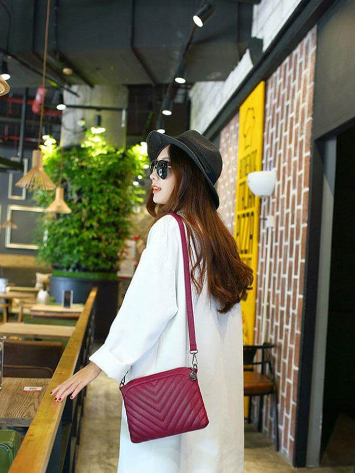 حقيبة يد مضلعة شنط وحقائب متوفر 4 لون