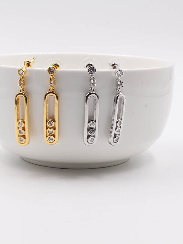 حلق ميسيكا ذهبي وفضي messika