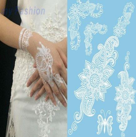 تاتو بلون ابيض تاتوو متوفر 9 موديل J-014