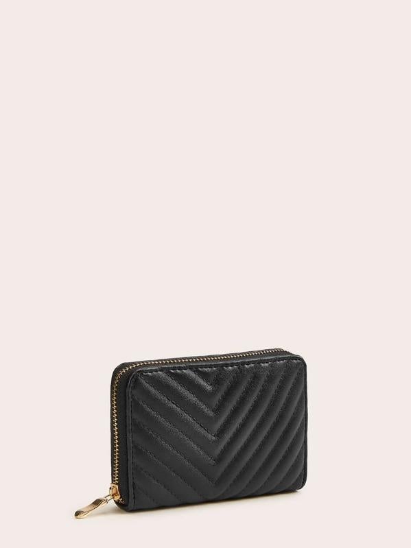 محفظة بسحاب بنقشة خطوط محافظ بوك