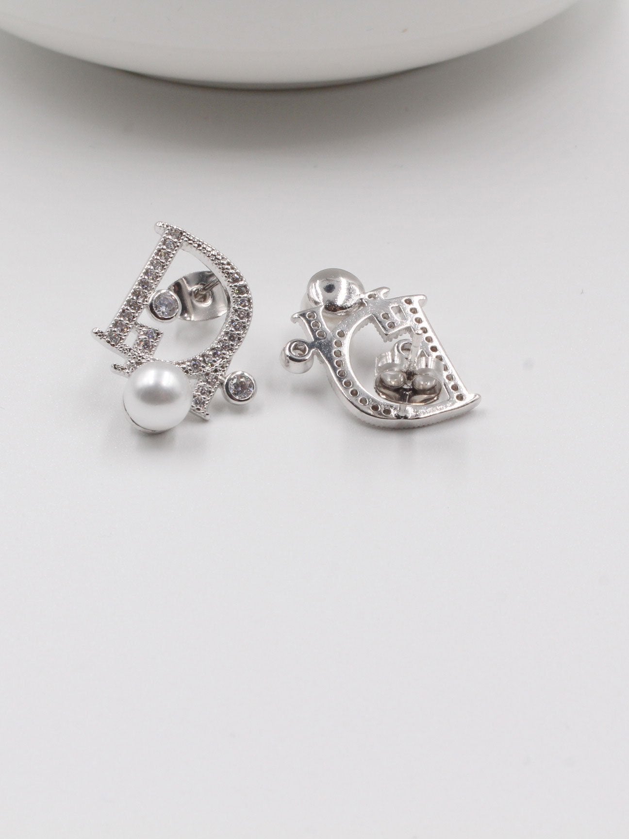 حلق ديور زركون ولولو حلق dior