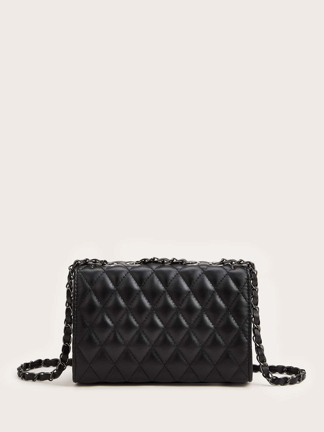 شنطة سكويرز بحزام مشروك اسود شنط وحقائب شنط