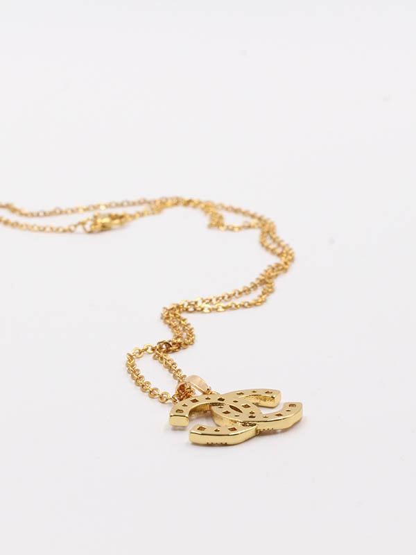 سلسال شانيل ذهبي كيوبك سلسال chanel